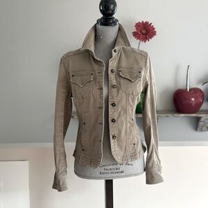 Kaki jeans jacket